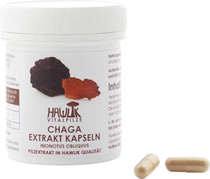 Produktbild Hawlik Chaga Extrakt Kapsel (60 Stück, Kapseln)