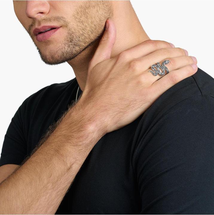Actual product image Thomas Sabo Ring blackened snake (58, 925 Silver)