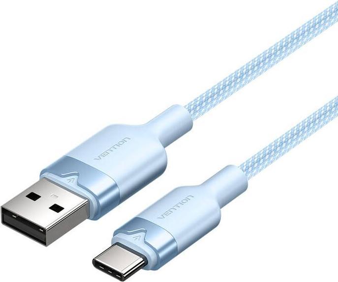 Image du produit Vention USB 2.0 A to USB-C 3A cable CTNLF 1M (blue) (1 m, USB 2.0, 60 W)