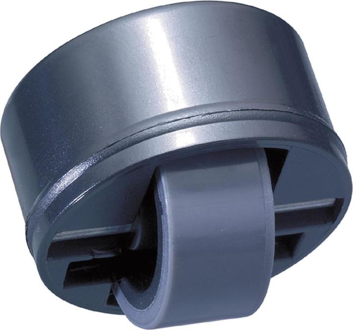 Wagner System Roller-Mini soft, castors ø 27 mm, drill ø 36 mm, black plastic
