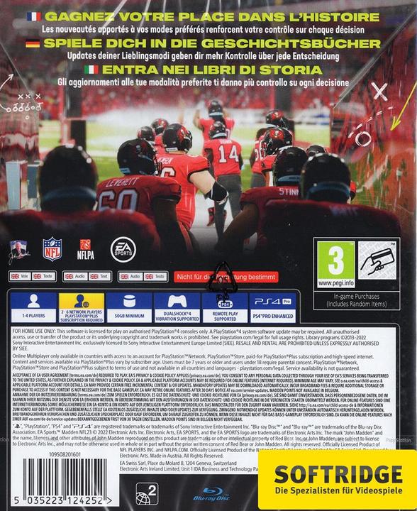 Immagine prodotto EA Games Madden NFL 23 (PS4, DE)