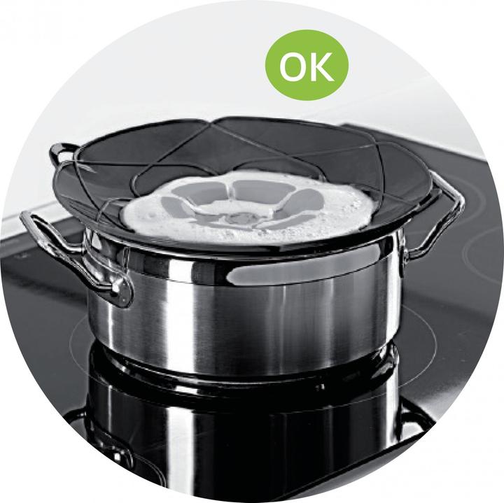 Image du produit Ibili Spritzschutzhaube Silikon Flexiform 29 cm Verhindert das Verschütten von Flüssigkeiten beim Kochen (Matières plastiques)