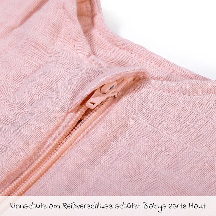 Produktbild Makian Schlafsäcke Musselin-Schlafsack - Puder - Gr. 60 cm (80 cm, 1.0 TOG)