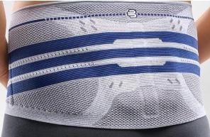Actual product image Bauerfeind LUMBOTRAIN Straight Gr5 titanium (110, 116)