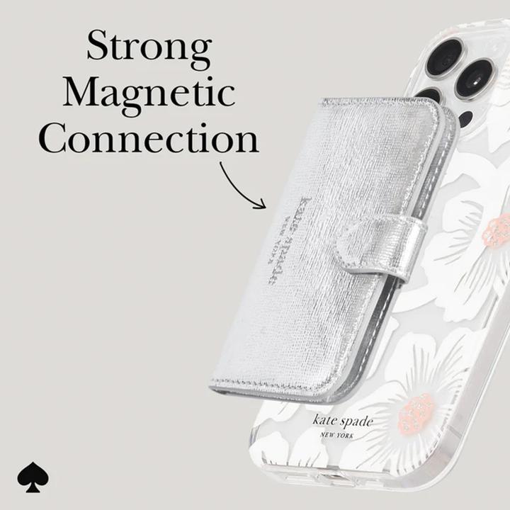 Immagine prodotto Kate Spade Morgan MagSafe Wallet – Magnetische Geldbörse (Metallic Silver)
