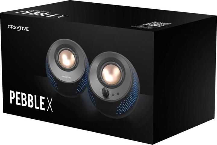 Produktbild Creative Głośniki do komputera 2.0 Pebble X czarny/black USB-C z podświetleniem RGB
