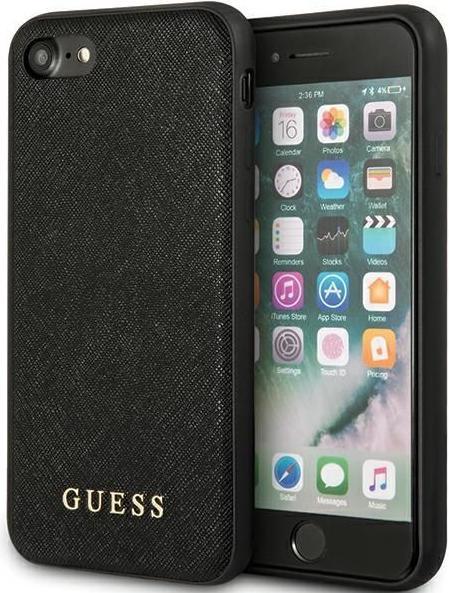Image du produit Guess GUHCI8PSASBBK iPhone 7/8 / SE 2020 / SE 2022 czarny/black Saffiano Strap (Apple iPhone SE, Apple iPhone 8, Apple iPhone 7)
