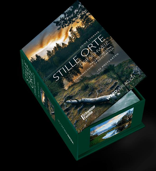 Actual product image Postcard box Silent Places of Switzerland (100 pcs.)
