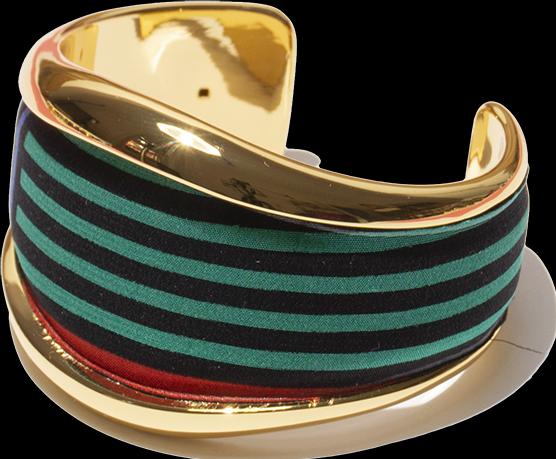 MM33 Bangle optique striped (950 Platin)