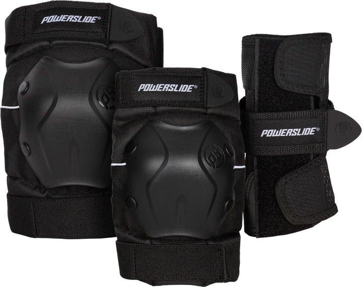 Powerslide standard-kniehebelset (x3) (M, Knieschoner, Ellbogenschoner, Handgelenkschoner, Einzelstück)