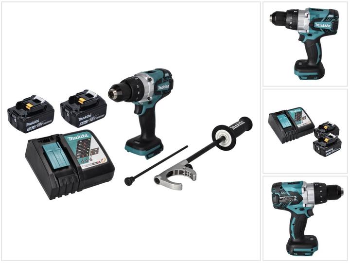 Actual product image Makita DHP 481 RT Battery impact drill 18 V 115 Nm Brushless + 2x battery 5.0 Ah + charger (Rechargeable battery operated)