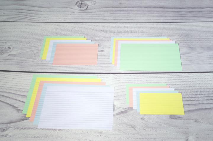 Image du produit Exacompta Fiches lignées vertes, 100 (A5, 205 g/m², 100 x)