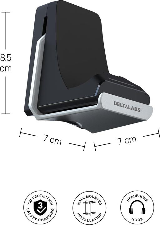 Produktbild Deltalabs PS5 Charger Holder, Ladegerät und Halterung (PS5)