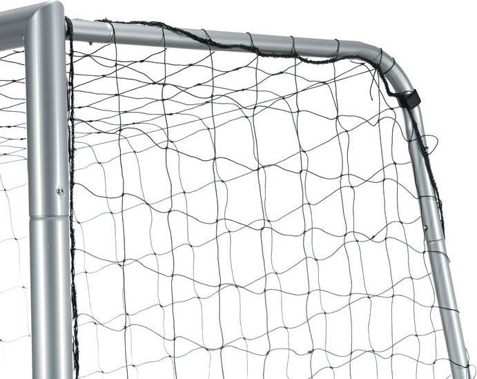 Actual product image Swisshandel24 Fussballtor mit PE-Netzgewebe, Fussball-Tor für Kinder und Erwachsene, Stahl, Grau