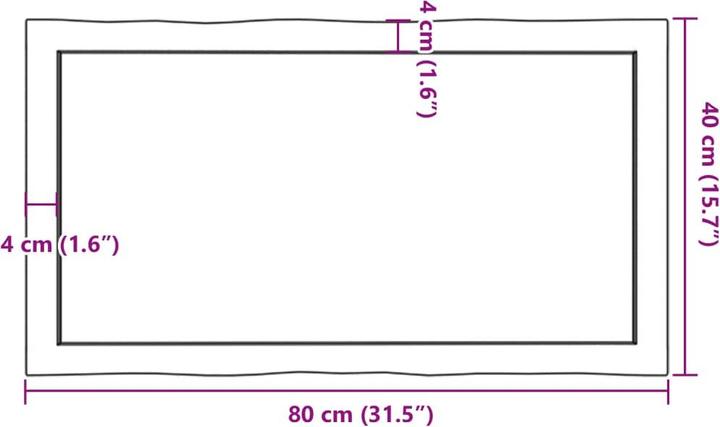 Produktbild VidaXL Chaim (80 x 40 x 4 cm)