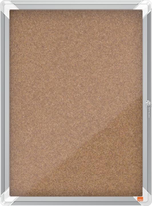 Actual product image Nobo Lockable Notice Board Premium Plus Indoor Cork (Bulletin board, 21 x 30 cm)