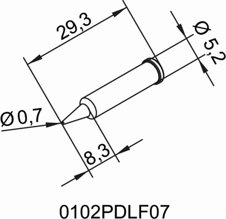 Image du produit Kurtz Ersa Panne à souder Ersadur sans plomb, 0,7mm (Panne de soudure)