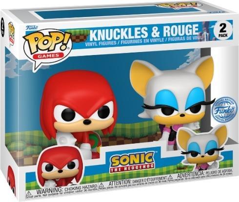 Produktbild Funko POP! 2-Pack Sonic the Hedgehog Knuckles & Rouge Exclusive