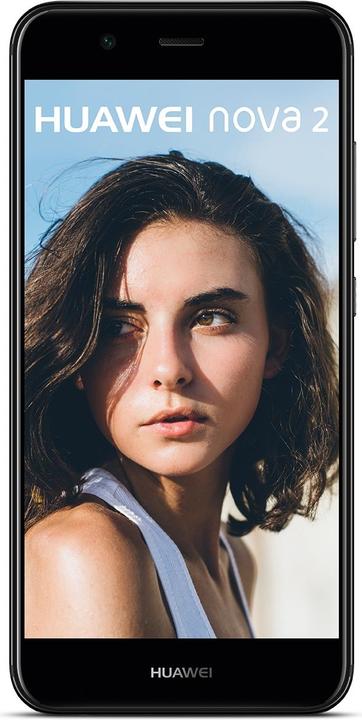 Produktbild Huawei Nova 2 (64 GB, Graphite Black, 5", Hybrid Dual SIM, 12 Mpx, 4G)