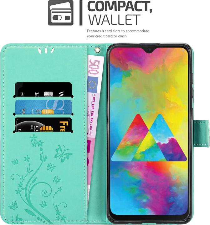 Image du produit Cadorabo Couverture du livre de fleurs (Samsung Galaxy M21)