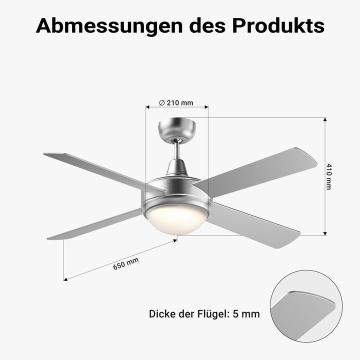 Produktbild Wiltec Deckenventilator (50 dB)