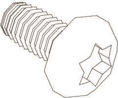 Actual product image Eaton Tabulating screw M5X10 din 7500