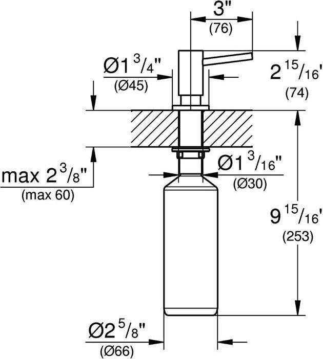 Actual product image Grohe Washing-up liquid dispenser COSMOPOLITAN f liquid soaps co sun gebü
