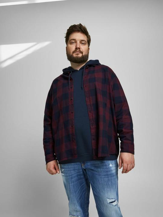 Actual product image Jack & Jones Check Plus Size Shirt (7XL)
