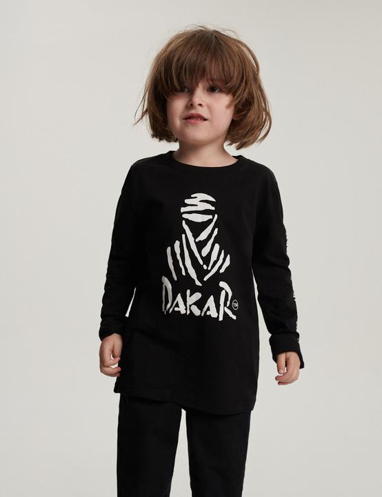 Actual product image Dakar TEE DKR 23 LS KID 422 BLK (110, 116, 115 A)