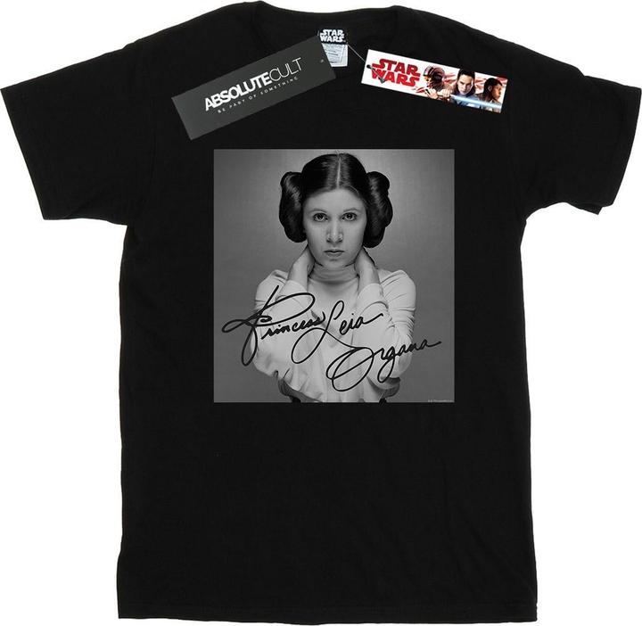 Actual product image Star Wars Girls Princess Leia Organa Cotton T-Shirt (140, 146)