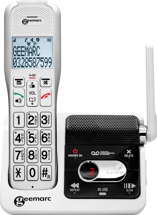 Actual product image Geemarc AMPLIDECT 595 U.L.E Cordless telephone with answering machine