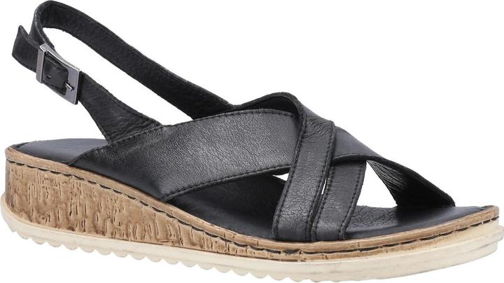 Immagine prodotto Hush Puppies Sandalo Elena con zeppa in pelle (37)