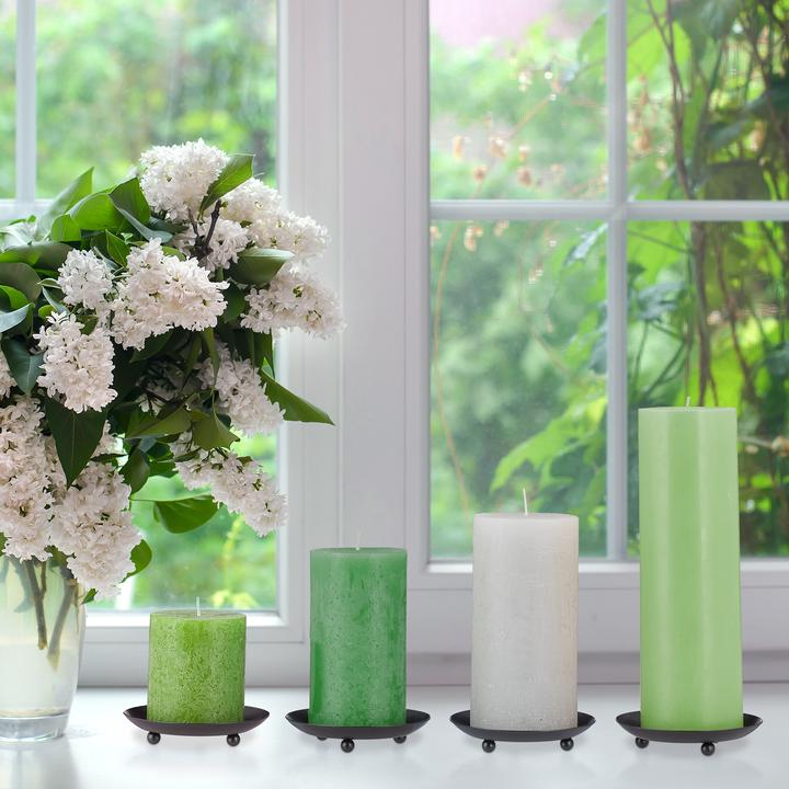 Actual product image Relaxdays 4x candlesticks (10 x 10 x 2 cm)