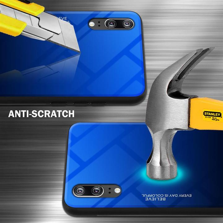 Actual product image Cadorabo TPU 2 colors glass cover (Cubot P20)
