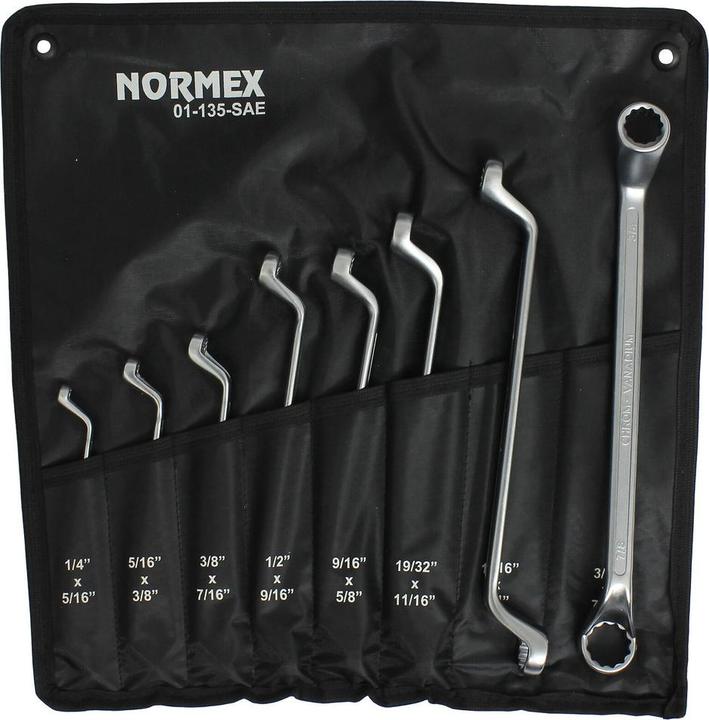 Actual product image Normex Inch tool set set box wrenches inch SAE CV for Harley (3/4", 9/16", 5/16", 7/16", 11/16")