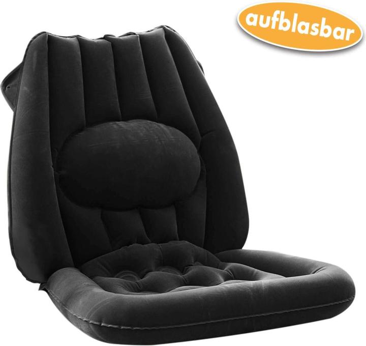 Immagine prodotto Vital Comfort Cuscino di seduta con supporto lombare, cuscino di schienale gonfiabile, antracite