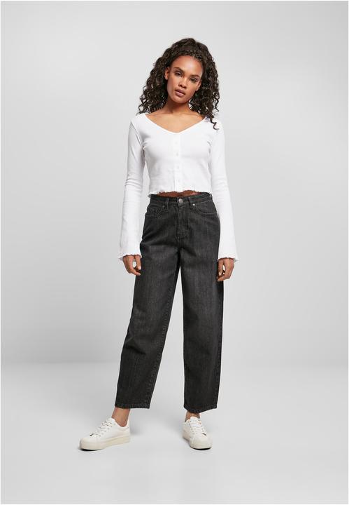 Immagine prodotto Urban Classics Pantaloni di jeans a vita alta da donna con gamba larga (29)