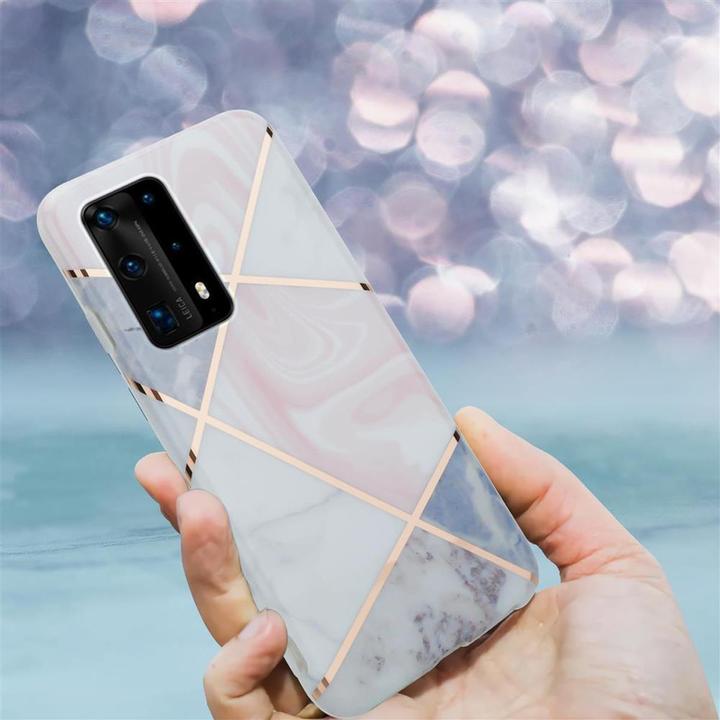 Immagine prodotto Cadorabo IMD TPU Colourful Marble Cover (Huawei P40)