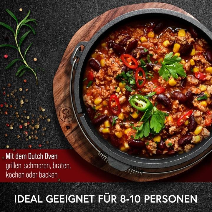 Produktbild Gusskönig Dutch Oven Set mit Edelstahl-Untersetzer