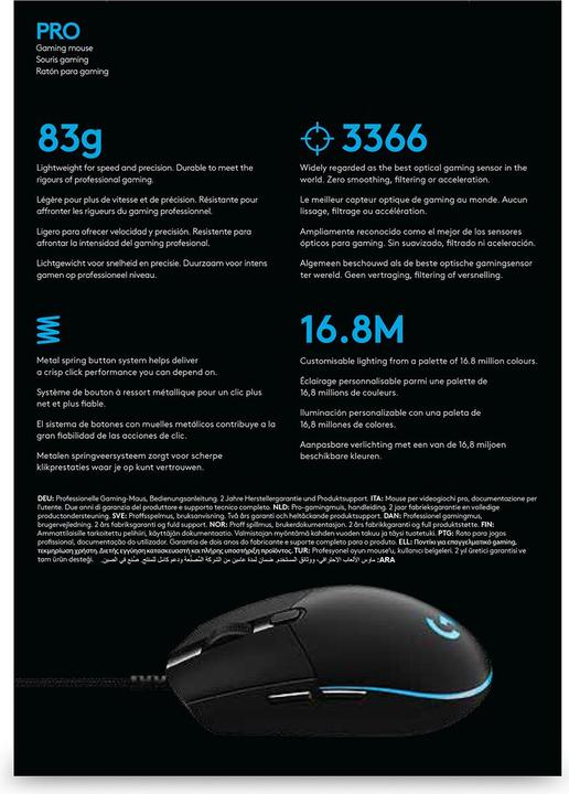 Actual product image Logitech G G Pro (Cable)