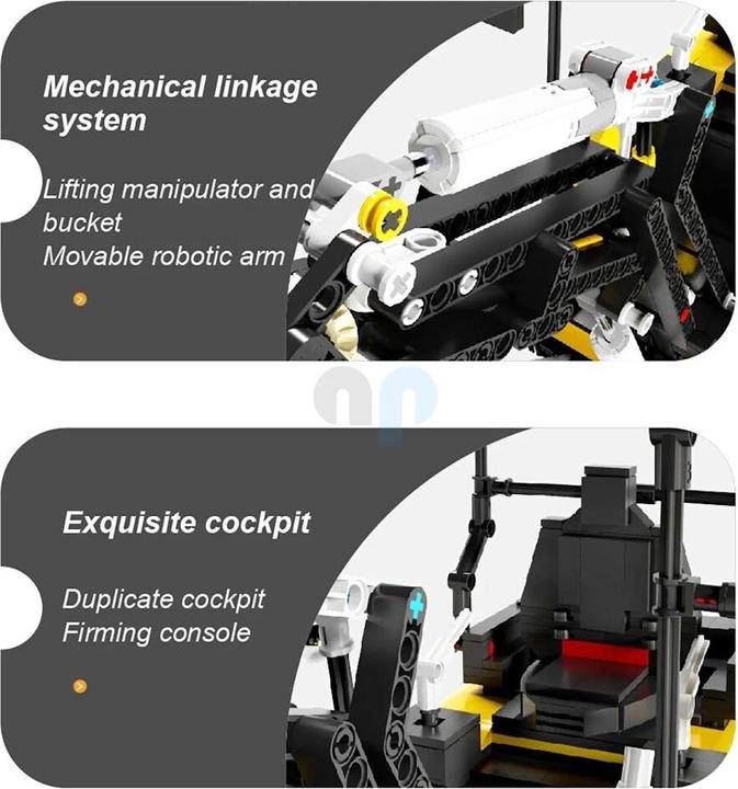 Produktbild HappyBuild 22006 - Kleiner Bagger (RC) (1718 Teile)