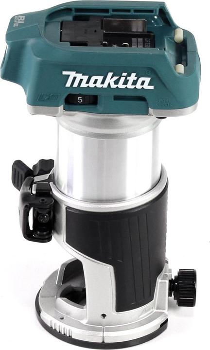 Actual product image Makita DRT 50 RGJ cordless multifunction router brushless 18V + 2x rechargeable batteries 6.0 Ah + quick