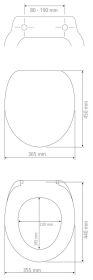 Productafbeelding Wenko WC zitting Exclusief 3 zwart