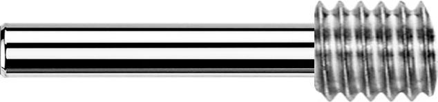Star Piercing Adapter Threadless auf 1.2 mm Gewinde (ohne Messing, Titan G23)
