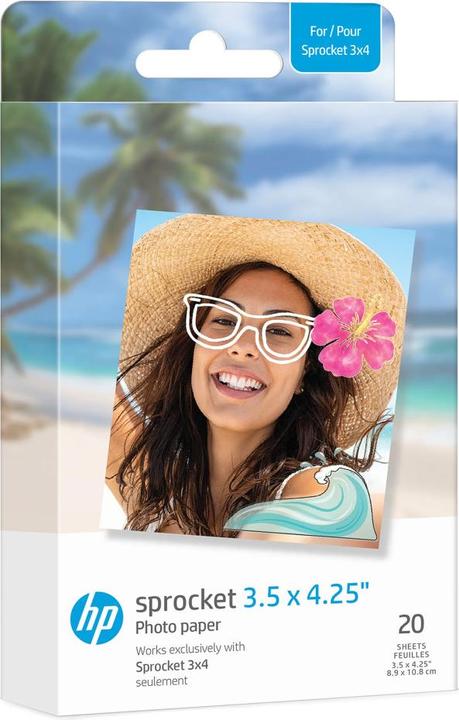 Actual product image HP Sprocket 3x4 Film (20) (3 x 4 inch, 20 x)