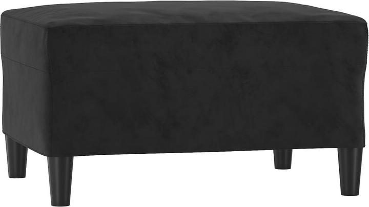 Image du produit VidaXL Ensemble de canapé Coussin Fauteuil Canapé Canapé design 4 pièces Noir Velours (3 places)