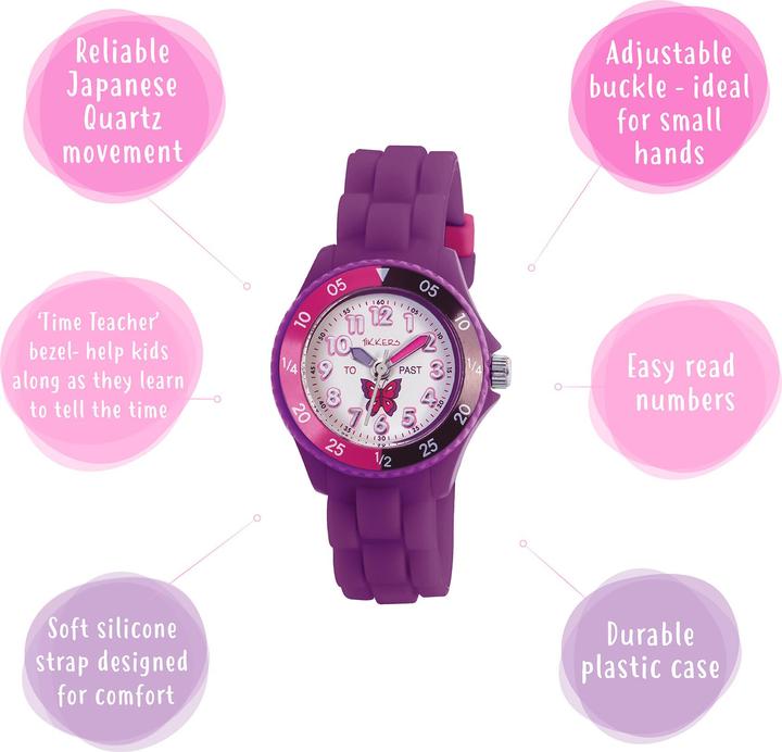 Immagine prodotto Tikkers Insegnante del tempo dei bambini (Orologio da polso analogico)