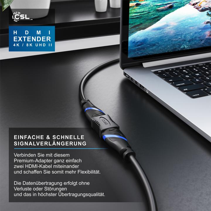 Actual product image CSL HDMI adapter, Full HD - extension - coupling, HDMI socket to HDMI socket (HDMI, 4.50 cm)