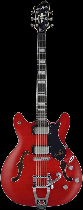 Produktbild Hagstrom E-Gitarre, Tremar Viking Deluxe, Wild Cherry Transparent (E-Gitarre, Chrom, Ahorn)