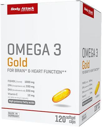 Immagine prodotto Body Attack Omega 3 Oro (120 Pezzo/i, Pillole, 160 g)